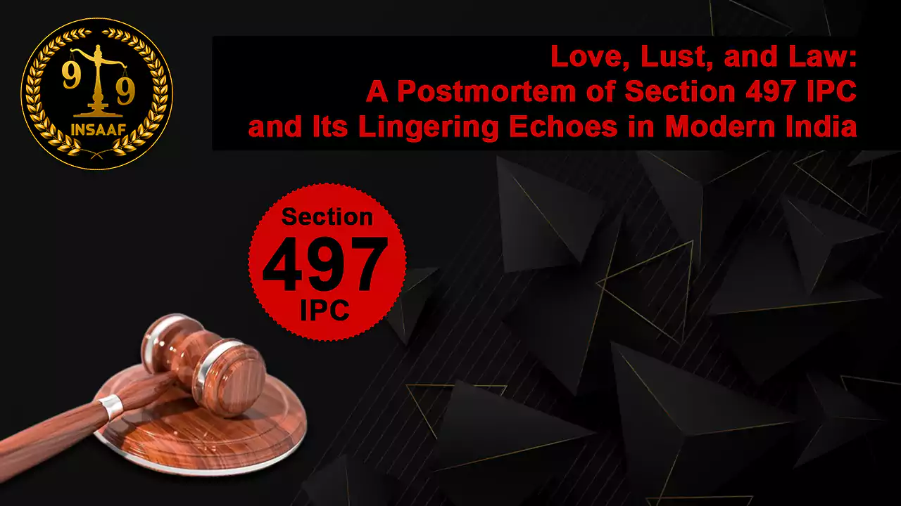 Section 497 IPC - Adultery law in India