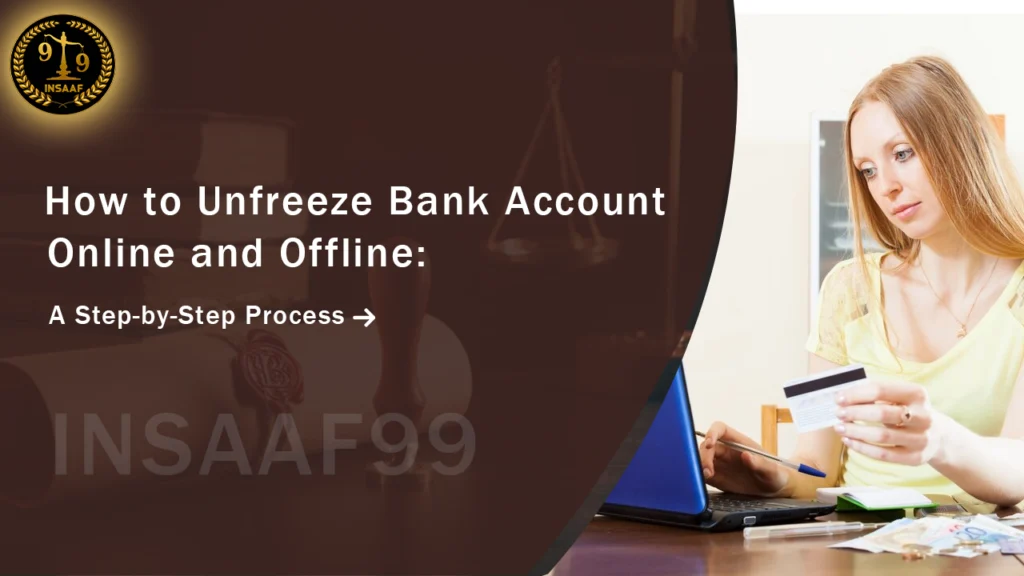 how to unfreeze bank account