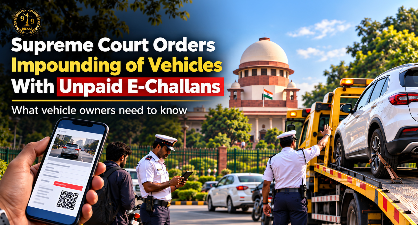 Impounding of Vehicles With Unpaid E-Challans