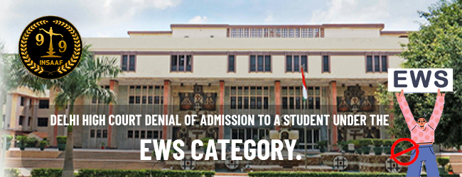 The Delhi High Court directs principals of two schools to file a detailed counter affidavit under their signatures, over denial of admission to a student under the EWS category.