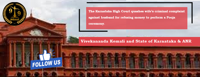Vivekananda Kemali and State of Karnataka & ANR