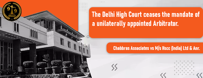 Chabbras Associates vs M/s Hscc (India) Ltd & Anr.