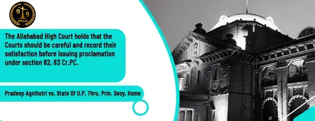 Pradeep Agnihotri vs. State Of U.P. Thru. Prin. Secy. Home