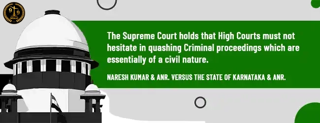 Naresh Kumar & Anr. Versus the state of Karnataka & Anr.