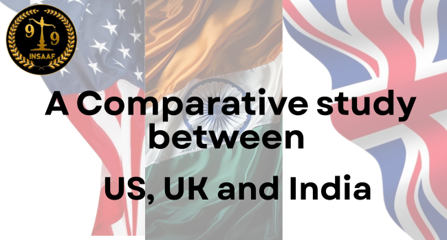 A COMPARATIVE  STUDY BETWEEN US, UK AND INDIA